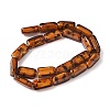Handmade Gold Sand Lampwork Beads Strands LAMP-Q045-08A-01-2