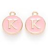 Golden Plated Alloy Enamel Charms LS-ENAM-S118-07K-1