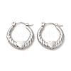 Non-Tarnish 304 Stainless Steel Heart Hoop Earrings for Women EJEW-L237-05P-1