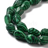 Synthetic Malachite Beads Strands G-P520-B17-01-4