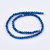 Electroplate Glass Beads Strands LAMP-F012-A-2