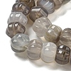 Natural Grey Agate Beads Strands G-G142-A16-01-4