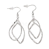 Tarnish Resistant 304 Stainless Steel Dangle Earrings EJEW-L215-47P-4