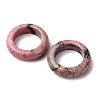 Natural Rhodonite Plain Band Ring RJEW-P044-01A-11-2