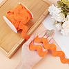 9 Yards Polyester Wavy Fringe Trim Ribbon OCOR-XCP0002-93A-2