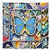 Butterfly Waterproof Self Adhesive PVC Stickers PW-WG1BC4D-01-4