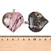 Natural Rhodonite Pendants GG-K002-04N-3