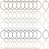 SUPERFINDINGS 300Pcs 5 Colors Iron Hoop Earrings Findings FIND-FH0004-71-1