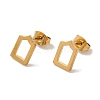 PVD Vacuum Plating 304 Stainless Steel Stud Earrings EJEW-Z040-07G-1