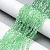 Transparent Electroplate Glass Beads Strands EGLA-A039-T3mm-A24-4