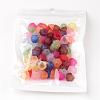 Mixed Frosted Acrylic Tulip Flower Bead Caps X-PL543-5
