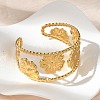 304 Stainless Steel Cuff Bangles for Women BJEW-Z096-04G-3