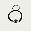 Rose Flower Alloy Link Bracelet CP7269-1-1