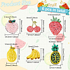 6Pcs 6 Style Fruit Cloth Sew on Patches DIY-FG0003-77-2