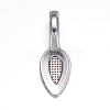 Tibetan Style Alloy Glue-on Flat Pad Bails LS-AB3348Y-1