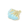 Alloy Enamel Pendants PALLOY-R151-39G-03-2