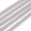 201 Stainless Steel Curb Chains CHS-L017-22D-1