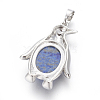 Natural Dyed Lapis Lazuli Pendants G-L512-A16-3