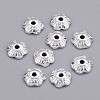 6-Petal Tibetan Style Alloy Flower Bead Caps LS-TIBE-S220-S-RS-1