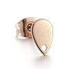 Ion Plating(IP) 304 Stainless Steel Stud Earring Findings STAS-L211-05A-RG-1
