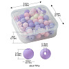 70Pcs Rubberized Style Acrylic Beads MACR-FS0001-71C-4