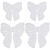 4Pcs 2 Styles Polyester Embroidery Iron on Clothing Patches PATC-GF0001-51A-1