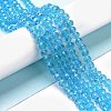 Electroplate Glass Beads Strands LS-EGLA-A034-T8mm-L03-4