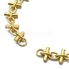 Brass Handmade Link Chains AJEW-TA00005-2