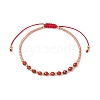 Natural Agate Braided Beaded Bracelets BJEW-JB11420-06-1