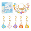 SUNNYCLUE Flower Alloy Enamel Pendant Decoration Sets DIY-SC0021-24-1