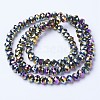 Electroplate Transparent Glass Beads Strands X-EGLA-A034-T8mm-UA07-2