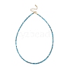 Natural Apatite Beaded Necklaces NJEW-JN02990-03-1