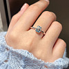 925 Sterling Silver with Cubic Zirconia Finger Rings FS-WGFD4D7-05-2