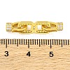 925 Sterling Silver Micro Pave Clear Cubic Zirconia Fold Over Clasps STER-U005-10G-3