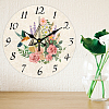 MDF Printed Wall Clock HJEW-WH0058-003-5