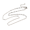 Brass Twist Link Chain Necklace Making NJEW-B119-10P-2