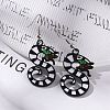 Alloy Dragon Dangle Earrings EJEW-R011-01P-4