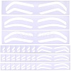 60Pcs 3 Styles Plastic Eyebrow Tattoo Practice Skin AJEW-CP0009-58B-1