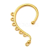 Rack Plating Alloy Ear Cuff Findings FIND-C063-01G-1