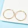 201 Stainless Steel Hoop Earrings EJEW-F188-24G-B-4