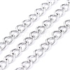 Non-Tarnish 3.28 Feet 304 Stainless Steel Curb Chains X-CHS-F006-04A-P-2