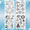 CRASPIRE 4 Sheets 4 Styles PVC Plastic Stamps DIY-CP0007-06C-2