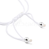 3Pcs Nylon Thread Braided Bead Bracelets BJEW-JB11212-6