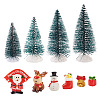 10Pcs 10 Style Christmas Resin Display Decorations DJEW-TA0001-03-1