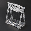 Transparent Acrylic Earring Display Stands EDIS-WH0006-46-1