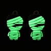 Halloween Theme Rack Plating Luminous Alloy Enamel Pendants ENAM-N056-228P-2