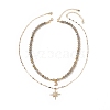 Star & Moon Pendant Necklaces Sets for Women NJEW-JN04126-1