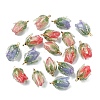6Pcs 3 Colors Transparent Acrylic Pendants SACR-YW0002-09-1