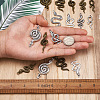 Beadthoven 40 Pcs 10 Styles Alloy Pendants FIND-BT0001-01-5