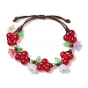 3Pcs Adjustable Polyester Cord Braided Bracelets for Women BJEW-JB11337-2